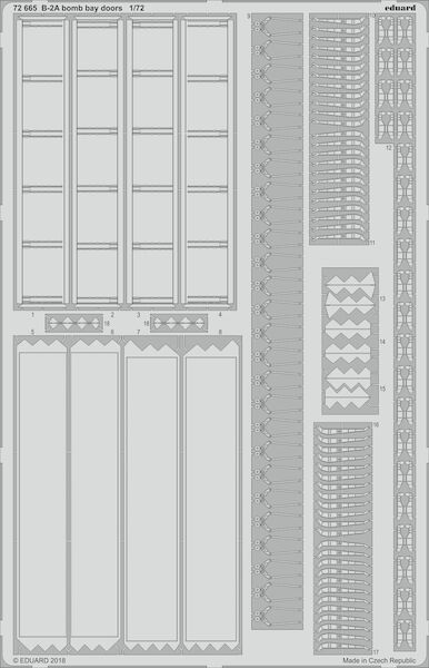 Detailset B2A Spirit  Bomb Bay Doors (Modelcollect)  E72-665