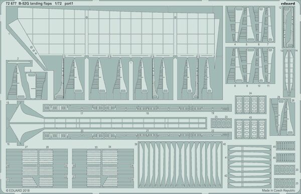 Detailset Boeing B52G Stratofortress Flaps (Modelcollect) E72-677
