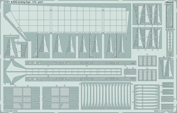 Detailset Boeing B52G Stratofortress Flaps (Modelcollect)  E72-677