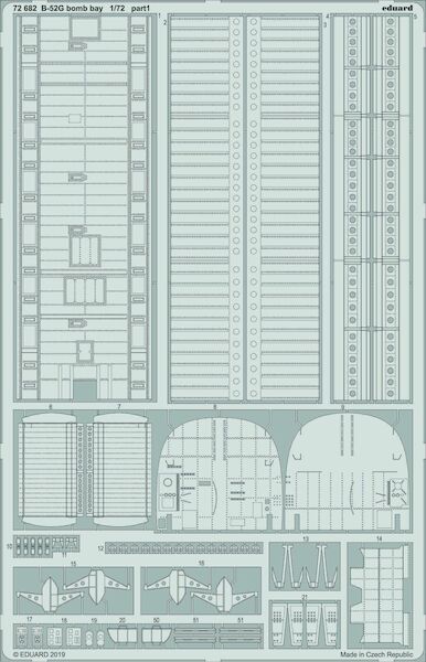 Detailset Boeing B52G Stratofortress Bomb Bay (Modelcollect)  E72-682