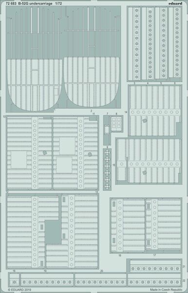 Detailset Boeing B52G Stratofortress Undercarriage (Modelcollect)  E72-683