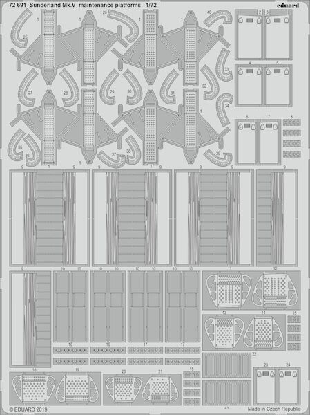 Detailset Sunderland MKV maintenance Platforms  (Special Hobby)  E72-691