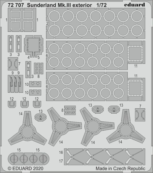 Detailset Short Sunderland Mk.III exterior (Special Hobby)  E72-707