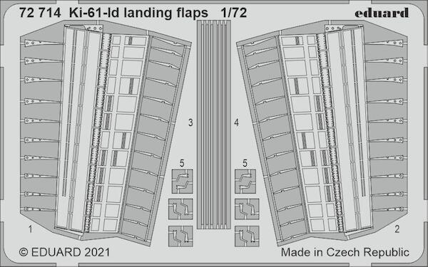 Detailset  Kawasaki Ki61-1d Landing flaps (Tamiya)  E72-714