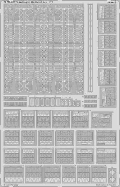 Detailset  Vickers Wellington MKII Bomb Bay (Airfix)  E72-719