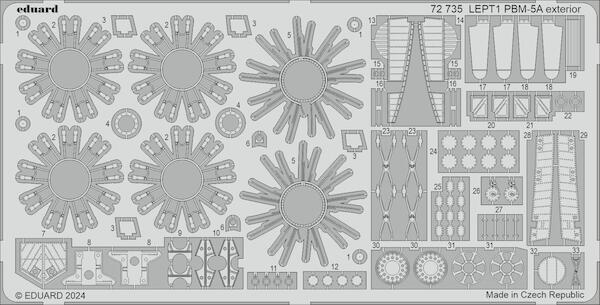 Detailset Martin PBM5A Mariner exterior (Academy) E72-735