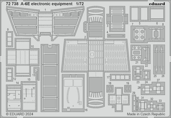 Detailset A6E Intruder Electronic equipment (Trumpeter) E72-738
