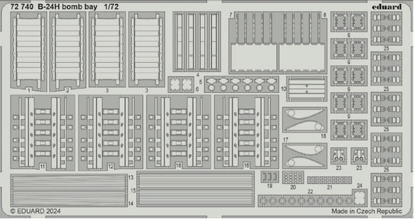 Detailset B24H Liberator Bomb Bay (Airfix) E72-740