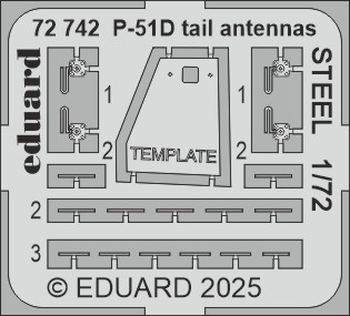 Detailset  P51D Mustang Tail Antennas  E72-742