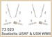 Detailset Seatbelts USAAF and USN WWII SUPER (2x0 E73-023