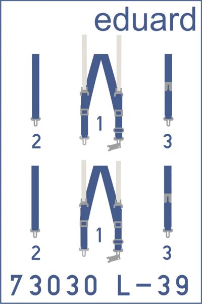 Detailset L39 Albatros Seatbelts Superfabric (Eduard) E73-030