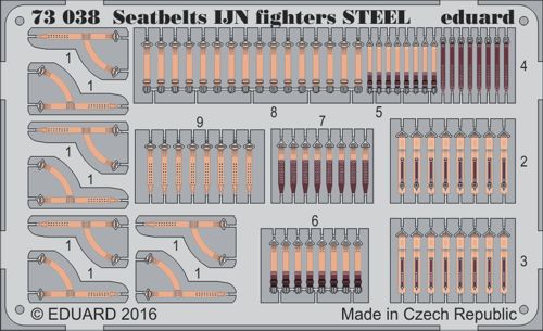 Detailset Seatbelts Japanese Navy WWII Steel E73-038