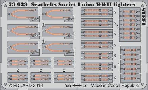 Detailset Seatbelts Soviet Union WWII fighters Steel  E73-039