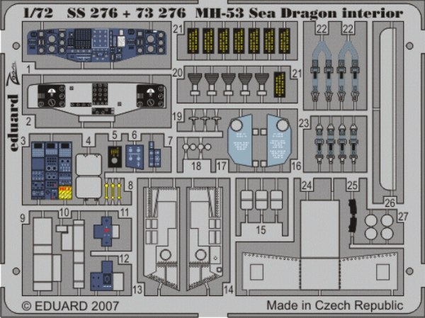 Detailset MH53C Sea Dragon Interior (Revell Italeri)  E73-276