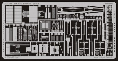 Detailset F/A18C Hornet self adhesive (Academy) (REISSUE)  E73-306