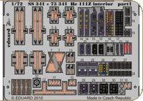 Detailset Heinkel he111Z Interior Self Adhesive (Hasegawa)  E73-341