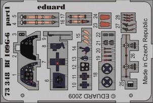 Detailset Messerschmitt BF109G-6 self adhesive (Airfix)  e73-348