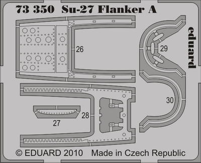 Detailset Suchoi Su27 Flanker A Interior Self Adhesive (ICM) E73-350