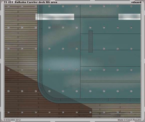 Japanese Zuikaku Carrier Deck Lift Area  E73-424