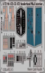 Detailset Sunderland MK1 Interior Self Adhesive (Italeri)  E73-472