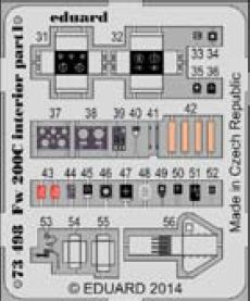 Detailset Focke Wulf FW200C Interior Self Adhesive (Trumpeter)  E73-498