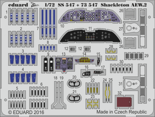Detailset Shackleton AEW2 Interior (Revell)  E73-547