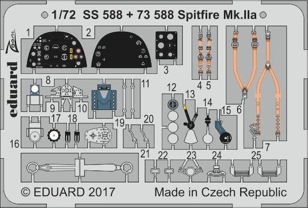 Detailset Supermarine Spitfire MKIIa (Revell)  E73-588