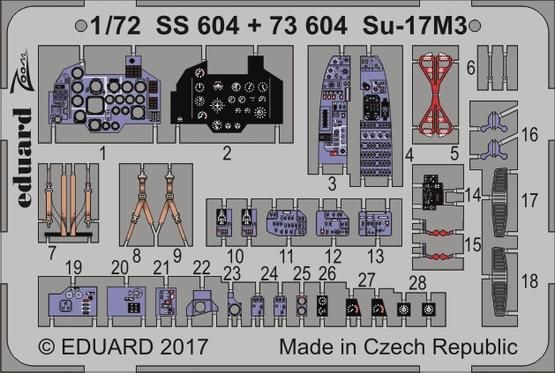 Detailset Suchoi Su17M-3 Fitter (Modelsvit)  E73-604