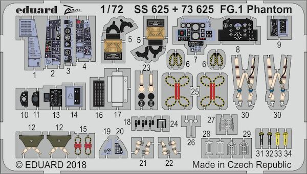 Detailset Phantom FG1 (Airfix) (REISSUE)  E73-625