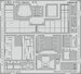 Detailset Northrop P61A Black Widow Interior (Hobby Boss) E73-632