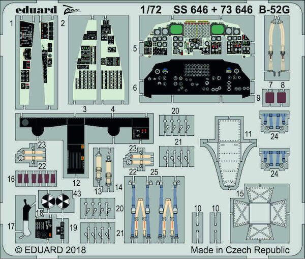 Detailset Boeing B52G Stratofortress Interior (Modelcollect)  E73-646