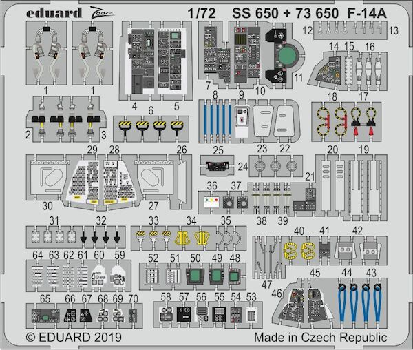 Detailset F14A Tomcat (Fine Moulds)  E73-650