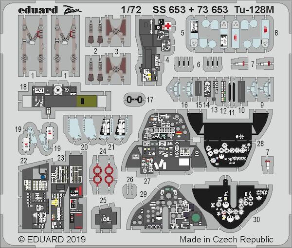 Detailset Tupolev Tu128M (Trumpeter)  E73-653