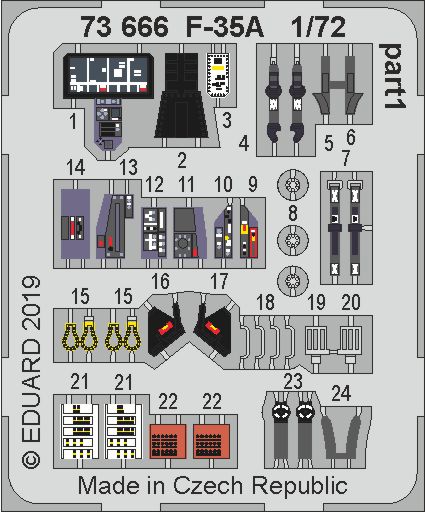 Detailset F35A Lightning II (Academy)  E73-666