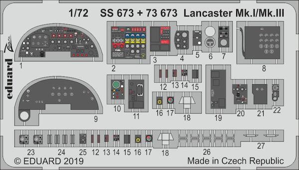 Detailset Lancaster MKI/MKIII Interior (Revell)  E73-673