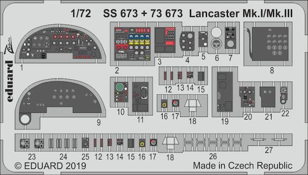 Detailset Lancaster MKI/MKIII Interior (Revell) E73-673