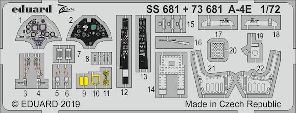 Detailset Douglas A4E Skyhawk (Hobby Boss)  E73-681