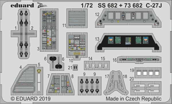 Detailset C27J Spartan (Italeri)  E73-682