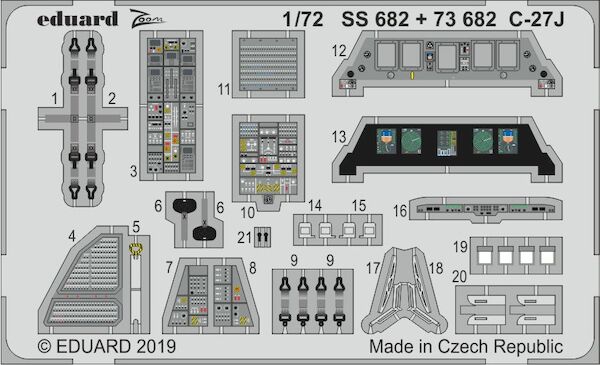 Detailset C27J Spartan (Italeri) E73-682