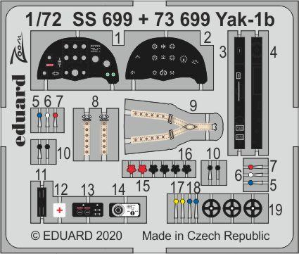 Detailset Yakovlev Yak1b (Arma) E73-699