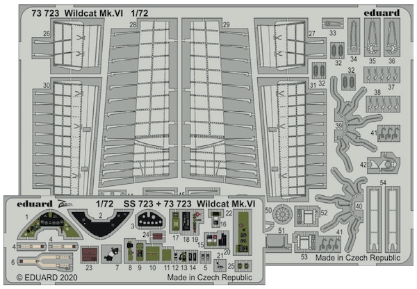 Detailset Grumman Wildcat MKIV (Arma Hobby)  e73-723