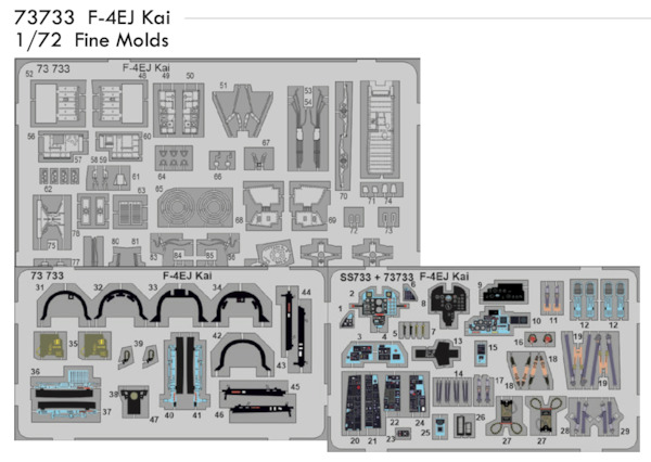 Detailset F4EJ Kai Phantom (Fine Molds) E73-733