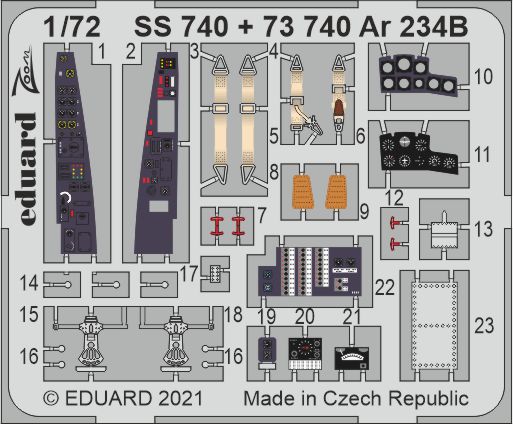 Detailset Arado Ar234B (Hobby 2000 / Dragon) E73-740