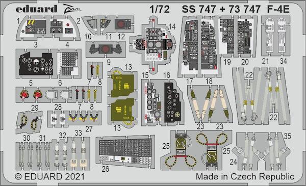 Detailset F4E Phantom II ( Fine Molds)  E73-747