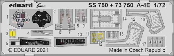 Detailset A4E Skyhawk (Fujimi / Hobby 2000)  E73-750