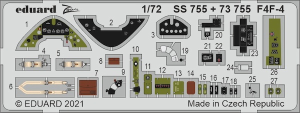 Detailset  Grumman F4F-4 Wildcat (Arma Hobby)  E73-755