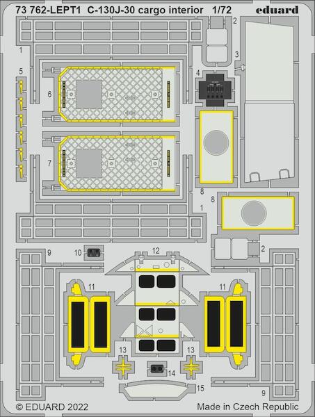 Detailset Lockheed C130J-30 Cargo Interior (Zvezda) E73-762