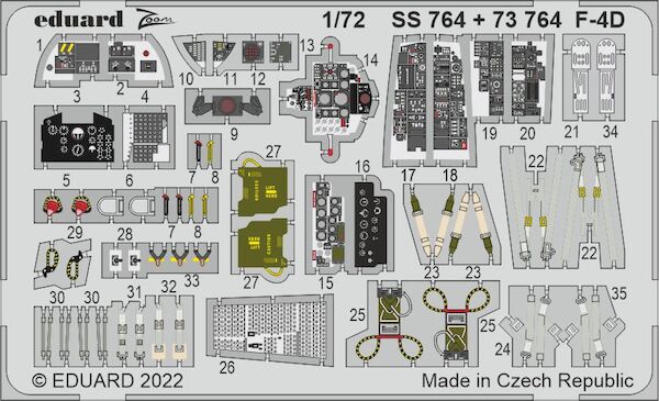 Detailset  MDD F4D Phantom (Fine Moulds)  E73-764