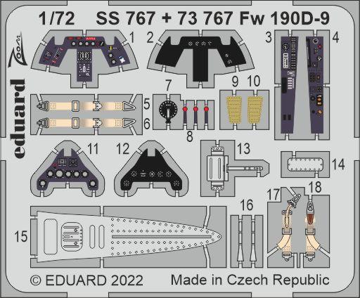 Detailset  Focke Wulf FW190D-9 (IBG)  E73-767