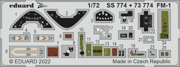 Detailset  Grumman FM1 Wildcat (Arma Hobby)  E73-774